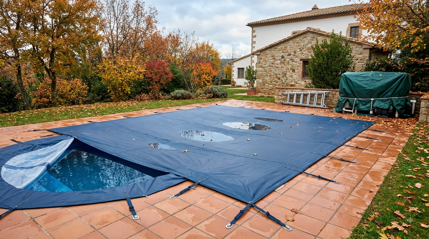 Cómo preparar una piscina para el invierno