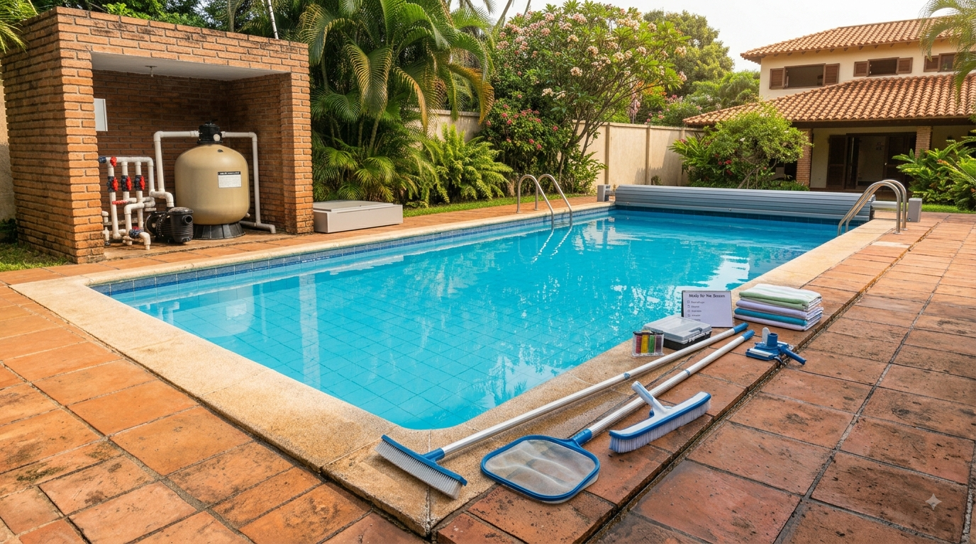 Cómo preparar una piscina para una nueva temporada de uso